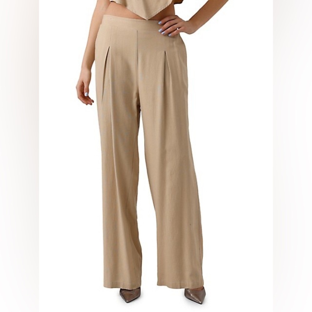 Tan Flowy Vero Moda Trouser